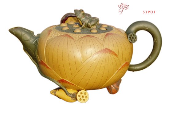 紫砂壶图片：荷花壶 - 宜兴紫砂壶网