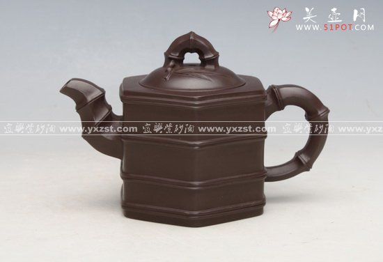 紫砂壶图片：竹节壶 - 宜兴紫砂壶网