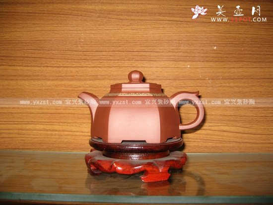 紫砂壶图片：六方云彩壶 - 宜兴紫砂壶网