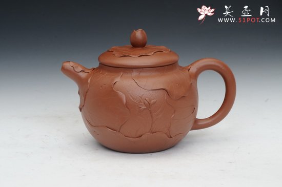 紫砂壶图片：荷塘春色 - 宜兴紫砂壶网