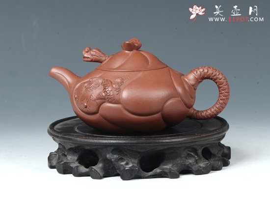 紫砂壶图片：鱼化龙 - 宜兴紫砂壶网