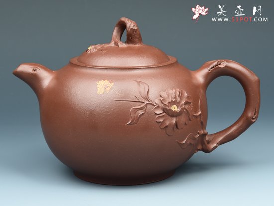 紫砂壶图片：国色天香 - 宜兴紫砂壶网