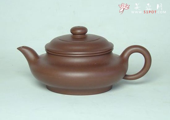 紫砂壶图片：虚扁 - 宜兴紫砂壶网