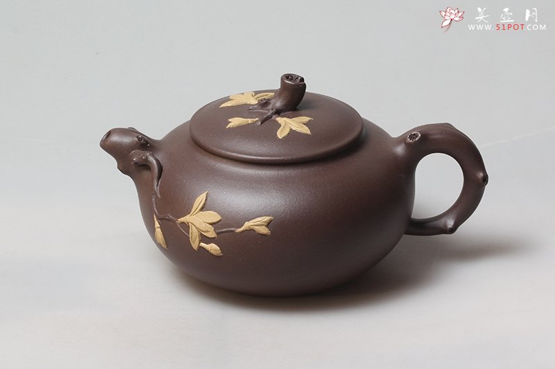 紫砂壶图片：玉兰花开 - 宜兴紫砂壶网