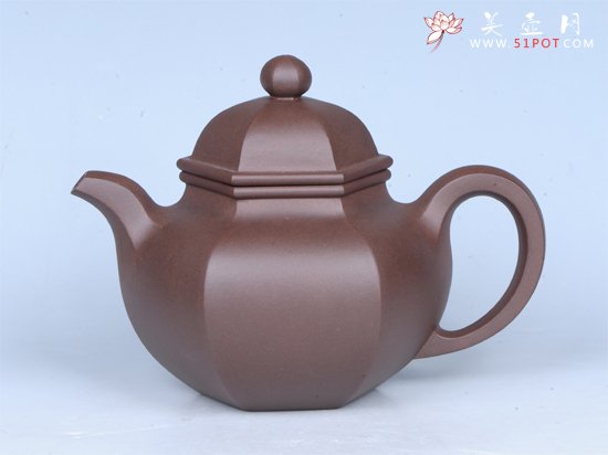 紫砂壶图片：六方掇只 - 宜兴紫砂壶网