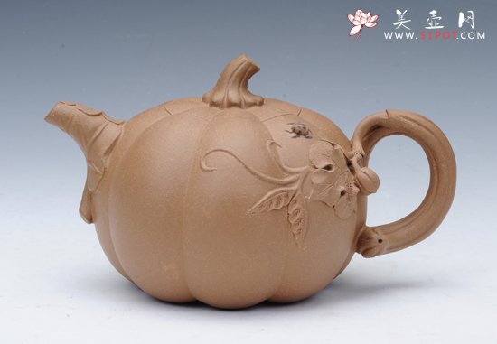 紫砂壶图片：南瓜壶 - 宜兴紫砂壶网