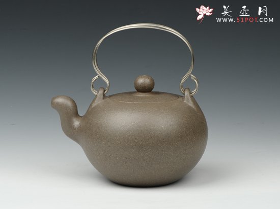 紫砂壶图片：圆珠提梁 - 宜兴紫砂壶网