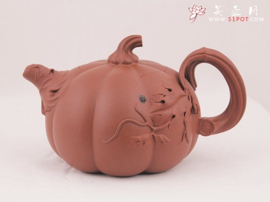 紫砂壶图片：南瓜 - 宜兴紫砂壶网