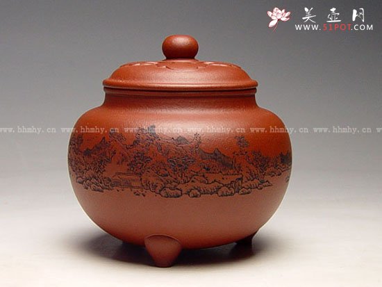 紫砂壶图片：茶叶罐 - 宜兴紫砂壶网