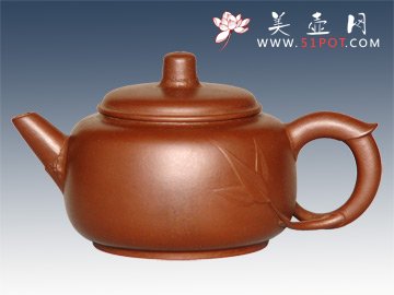 紫砂壶图片：鸳鸯壶380CC - 宜兴紫砂壶网