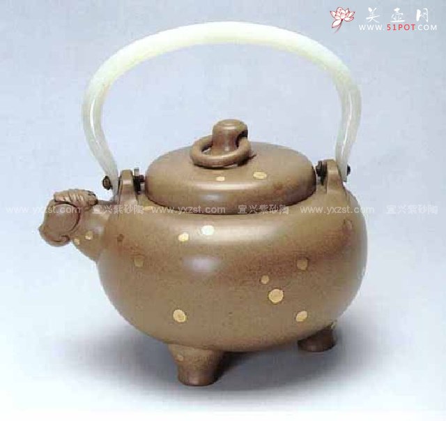 紫砂壶图片：玉板三羊壶 - 宜兴紫砂壶网