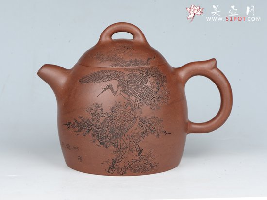 紫砂壶图片：秦权 容量：400cc  泥料：底槽清 - 宜兴紫砂壶网