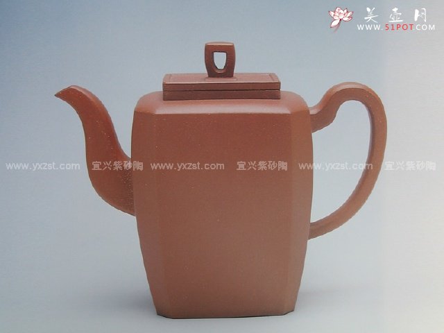 紫砂壶图片：高八方壶 - 宜兴紫砂壶网
