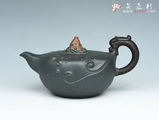 紫砂壶图片：鱼化龙 - 宜兴紫砂壶网
