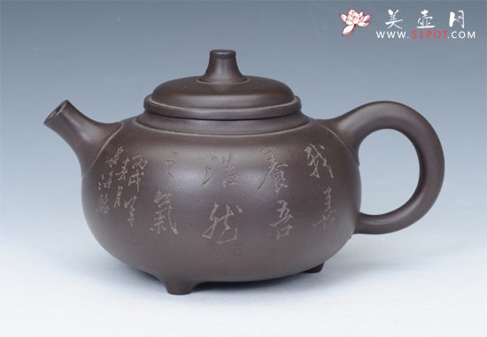 紫砂壶图片：逸泉三足 - 宜兴紫砂壶网