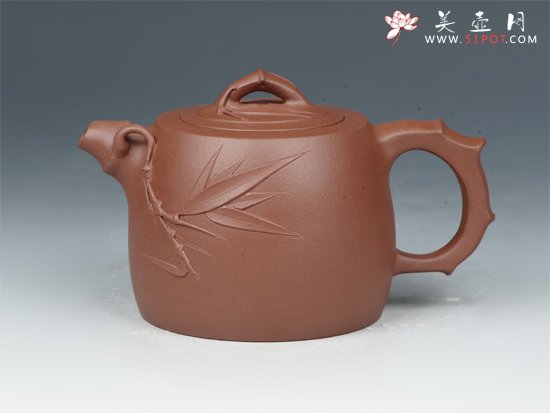 紫砂壶图片：竹节井栏 - 宜兴紫砂壶网