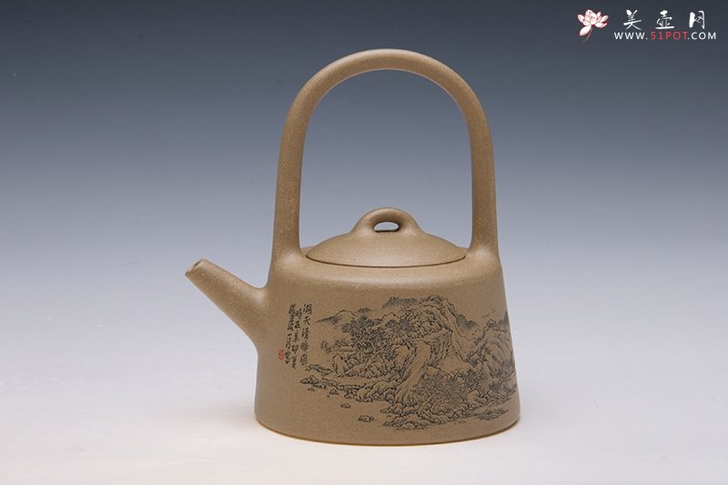 紫砂壶图片：石铫提梁 - 宜兴紫砂壶网