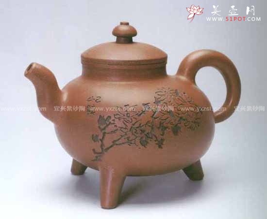 紫砂壶图片：世纪大力神壶 - 宜兴紫砂壶网