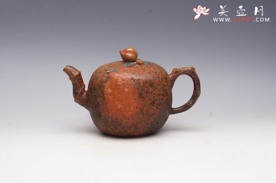 紫砂壶图片：寿桃 - 宜兴紫砂壶网