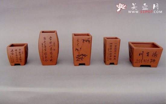 紫砂壶图片：花盆:范美勤制 - 宜兴紫砂壶网