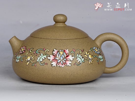 紫砂壶图片：扁倒把西施 - 宜兴紫砂壶网