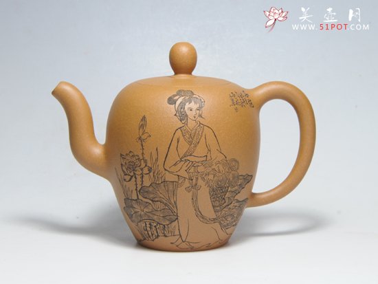 紫砂壶图片：美人肩 - 宜兴紫砂壶网