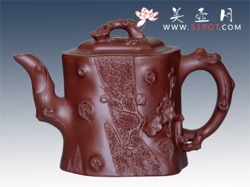 紫砂壶图片：梅开五福 - 宜兴紫砂壶网