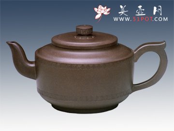 紫砂壶图片：牛盖莲子 - 宜兴紫砂壶网