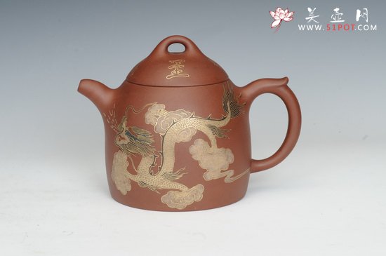 紫砂壶图片：龙凤 - 宜兴紫砂壶网