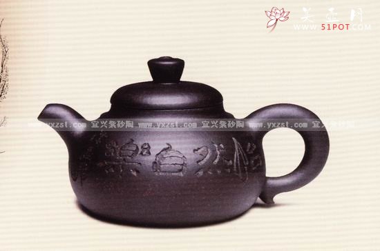 紫砂壶图片：线云壶 - 宜兴紫砂壶网