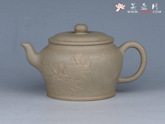 紫砂壶图片：亭玉 容量：200cc  泥料：紫泥 - 宜兴紫砂壶网