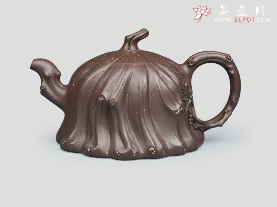 紫砂壶图片：一叶知秋 - 宜兴紫砂壶网