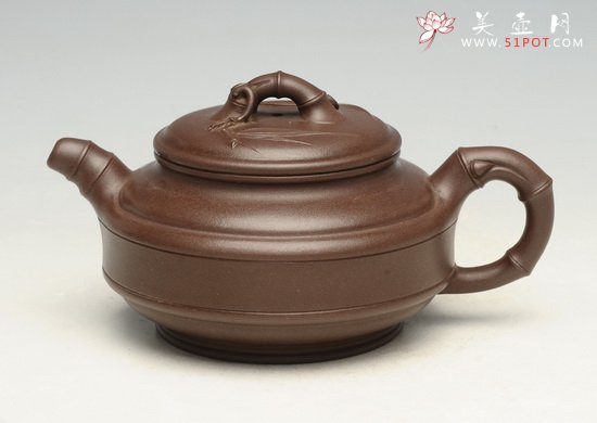 紫砂壶图片：竹鼓2   260cc - 宜兴紫砂壶网