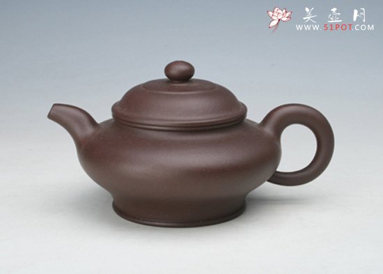 紫砂壶图片：虚扁 - 宜兴紫砂壶网