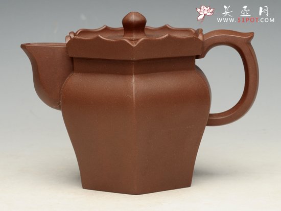 紫砂壶图片：僧帽 泥料：底槽清 400cc - 宜兴紫砂壶网