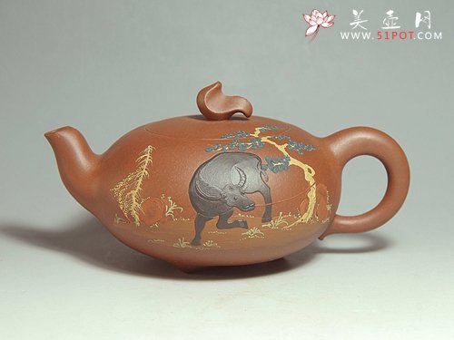 紫砂壶图片：泥绘系列 - 宜兴紫砂壶网