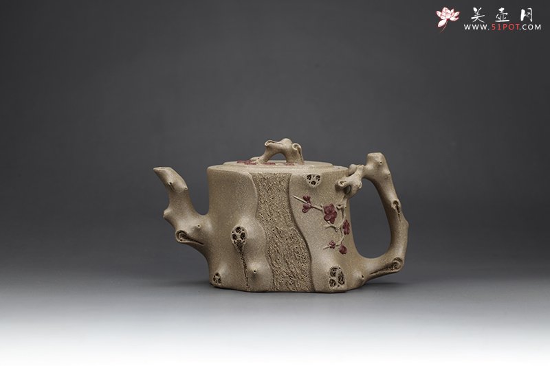 紫砂壶图片：双色暗香壶 一厂原矿老段泥 - 宜兴紫砂壶网