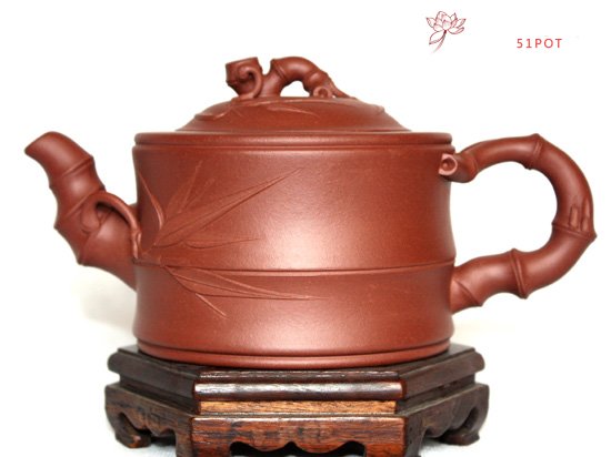 紫砂壶图片：底槽青 高竹段 - 宜兴紫砂壶网