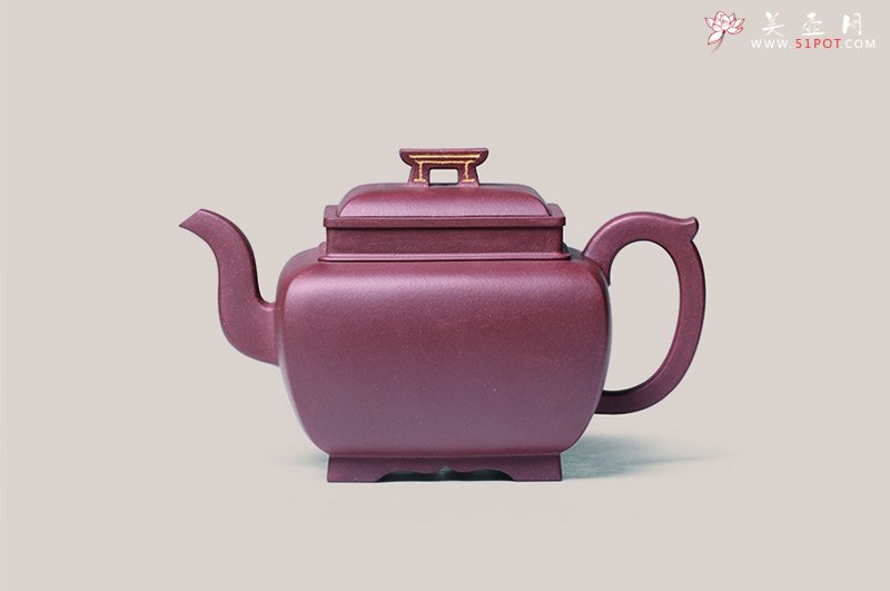 紫砂壶图片：案几壶 - 宜兴紫砂壶网