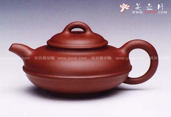 紫砂壶图片：线圆合欢 - 宜兴紫砂壶网