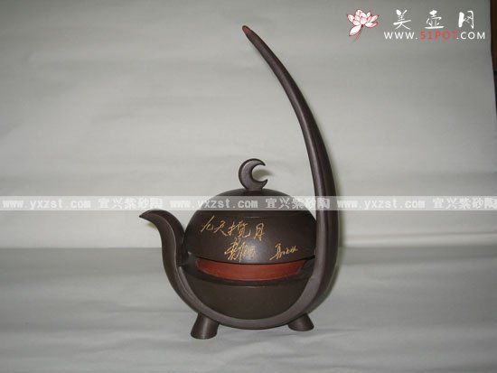 紫砂壶图片：飞天壶 - 宜兴紫砂壶网