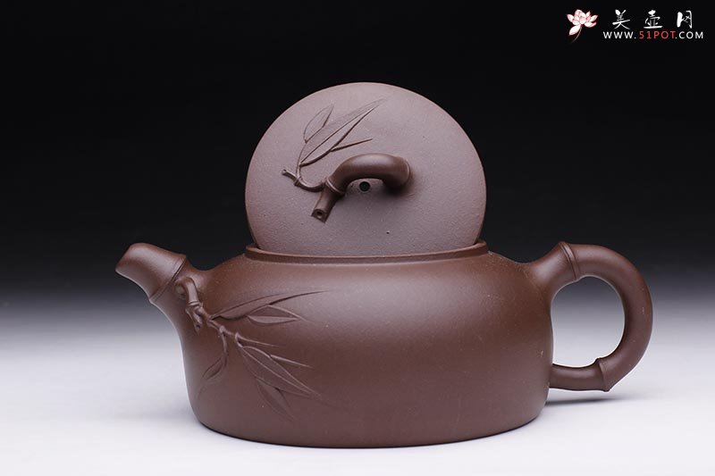 紫砂壶图片：竹韵壶 - 宜兴紫砂壶网