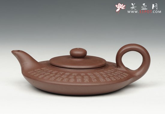 紫砂壶图片：虚扁 - 宜兴紫砂壶网