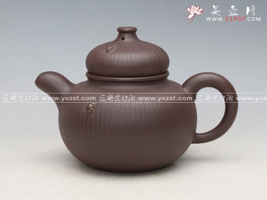紫砂壶图片：蜘蛛壶 - 宜兴紫砂壶网