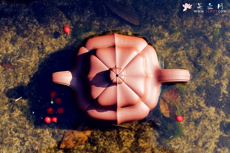 紫砂壶图片：四方菱花 - 宜兴紫砂壶网