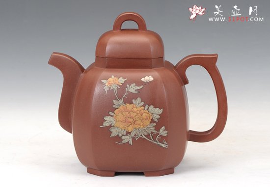 紫砂壶图片：六方宫灯 - 宜兴紫砂壶网