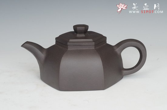 紫砂壶图片：六方壶 - 宜兴紫砂壶网