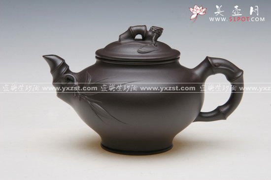 紫砂壶图片：小樱竹节 - 宜兴紫砂壶网