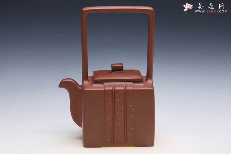 紫砂壶图片：祥云提梁 - 宜兴紫砂壶网