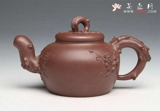 紫砂壶图片：咏春梅花 - 宜兴紫砂壶网